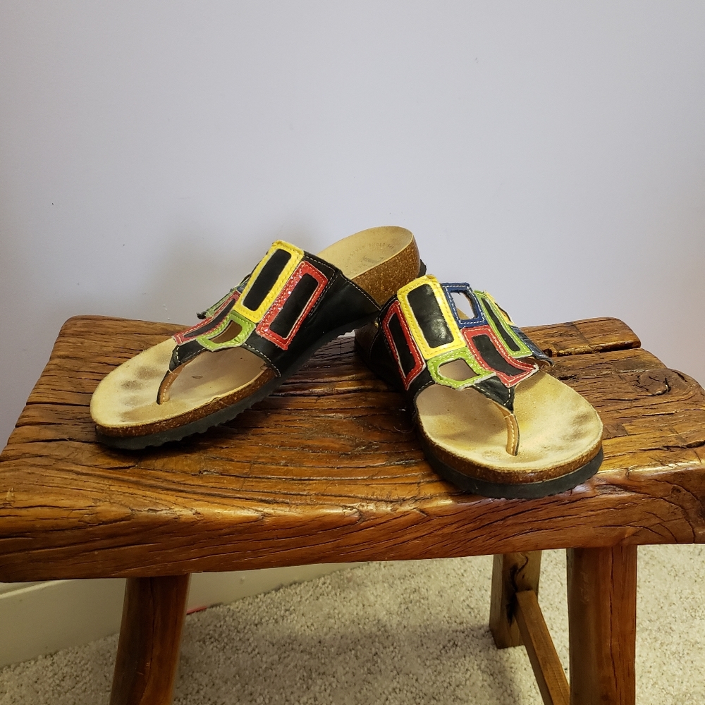 Think Colorful Square Sandles